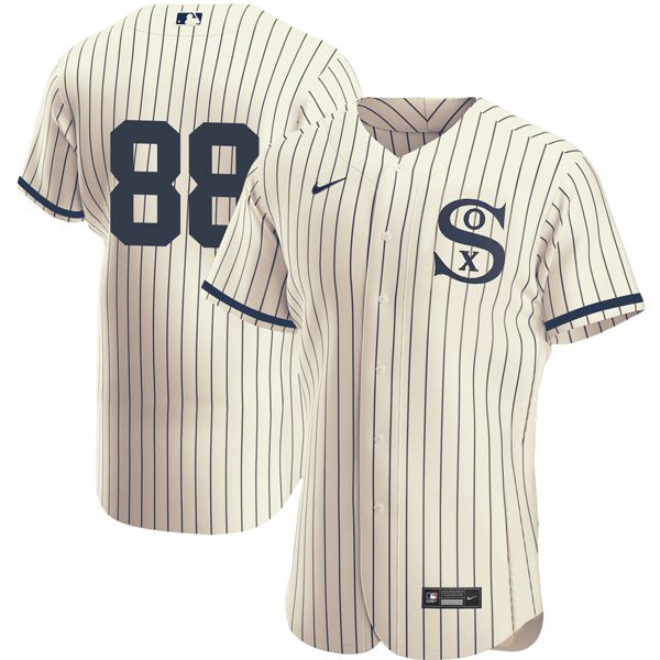 Men Chicago White Sox 88 No Name Cream stripe Dream version Elite Nike 2021 MLB Jersey